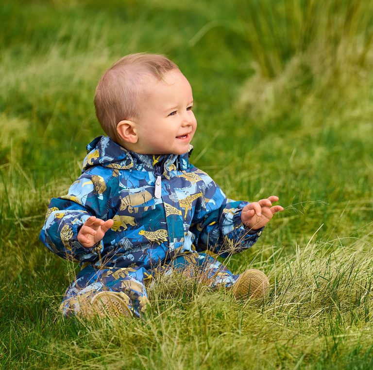 The Color Kids’ Spring 2026 coronet blue Baby Shell Suit with ...